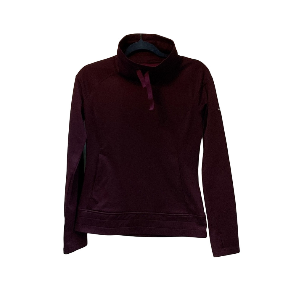 Stylish Women's Long Sleeve Top - Deep Purple